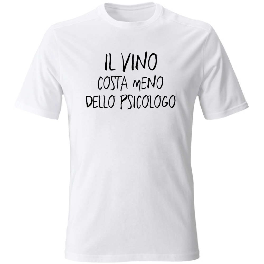 T-Shirt Unisex Psicologo - Scritte Divertenti - Chiara