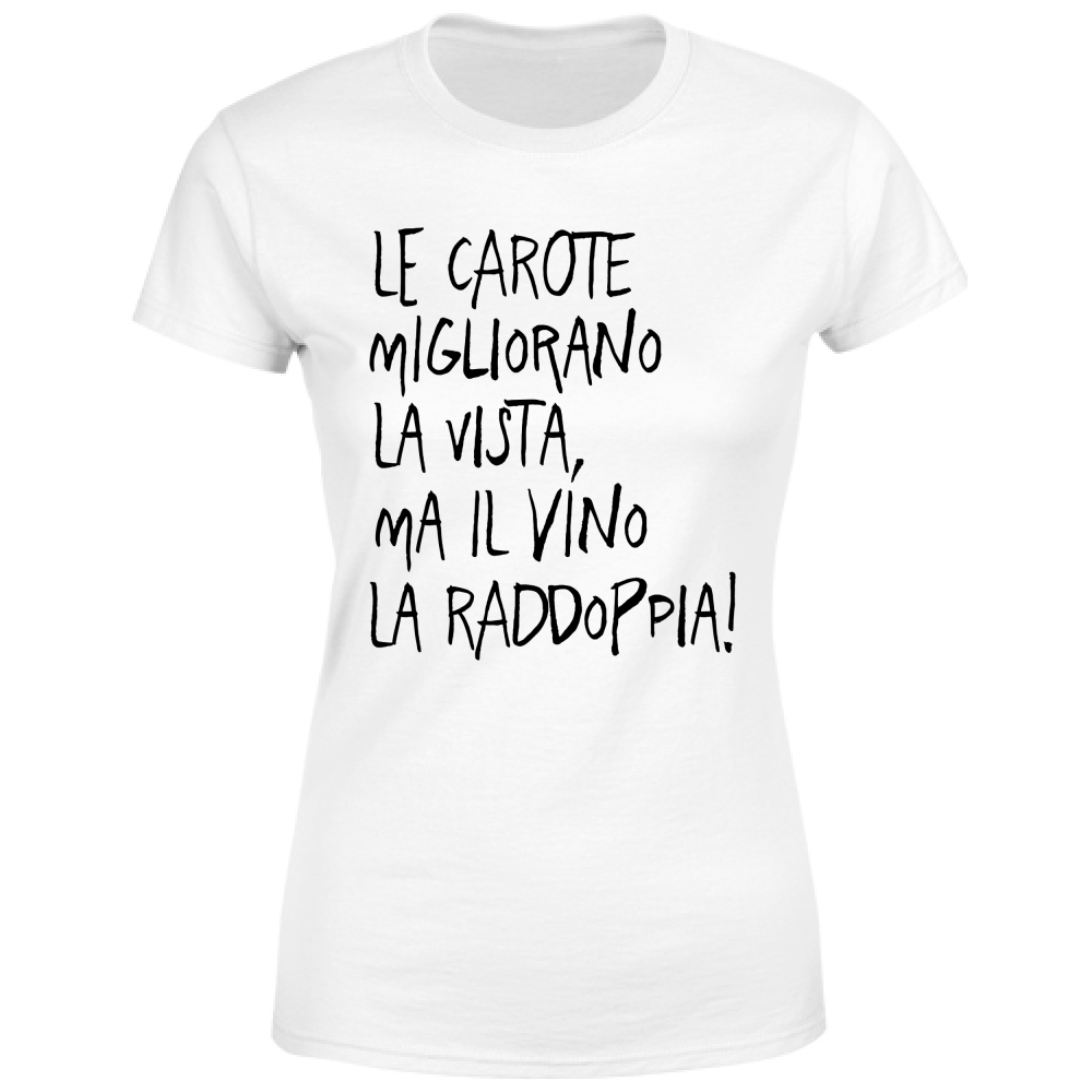 T-Shirt Donna Le carote - Scritte Divertenti - Chiara