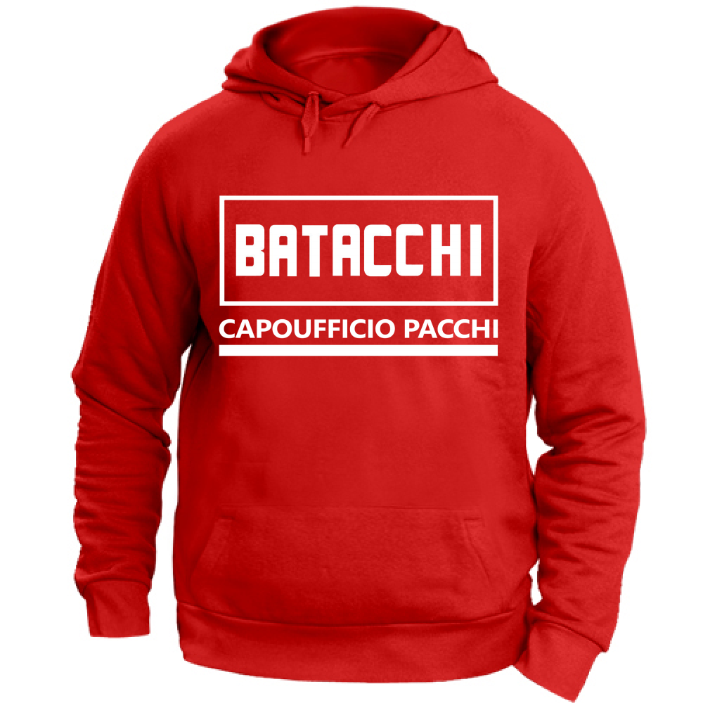 Felpa Unisex con Cappuccio Batacchi Capoufficio Pacchi