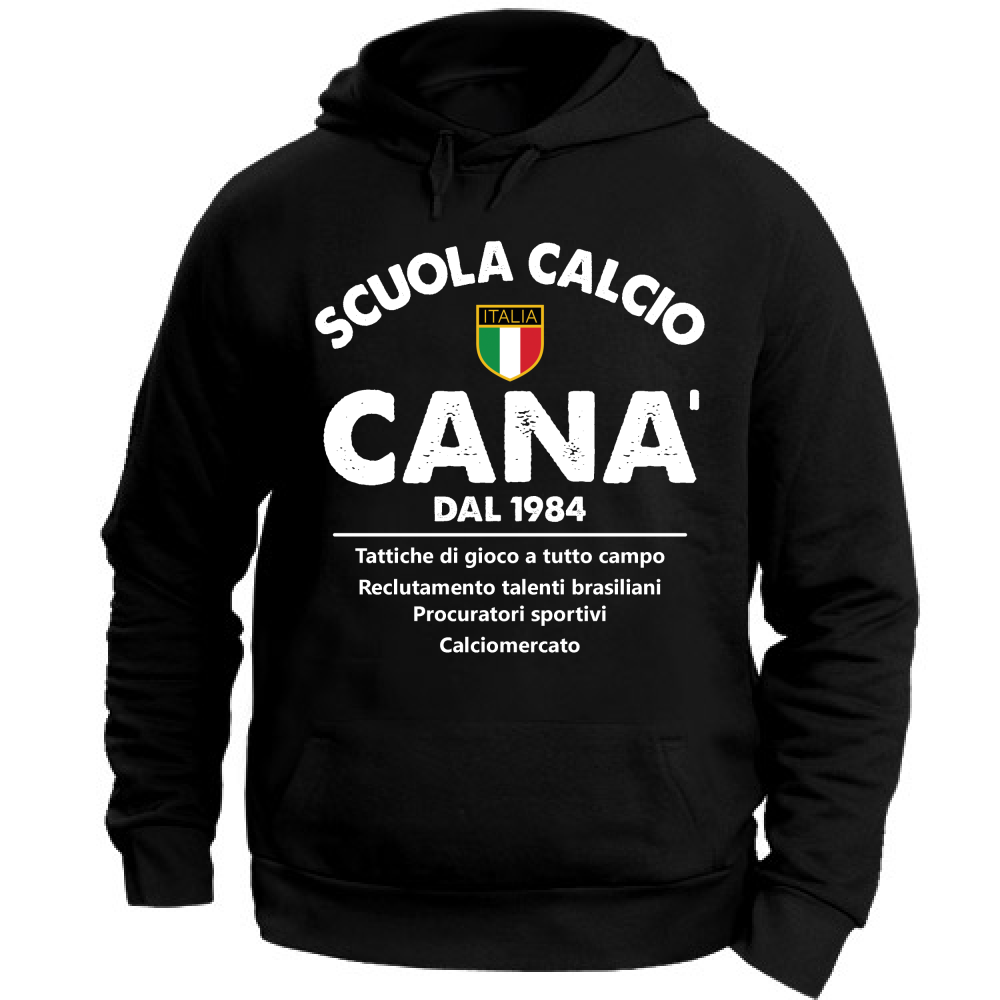 Felpa Unisex con Cappuccio Canà scuola calcio