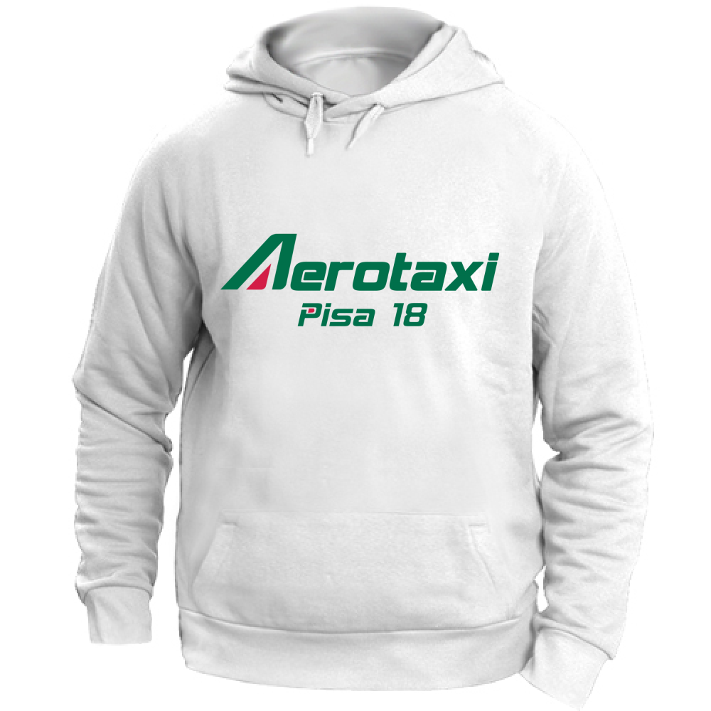 Felpa Unisex con Cappuccio Aerotaxi Pisa 18