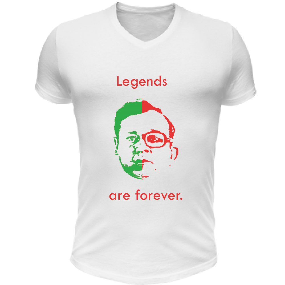 T-Shirt Unisex Scollo V Legends are Forever