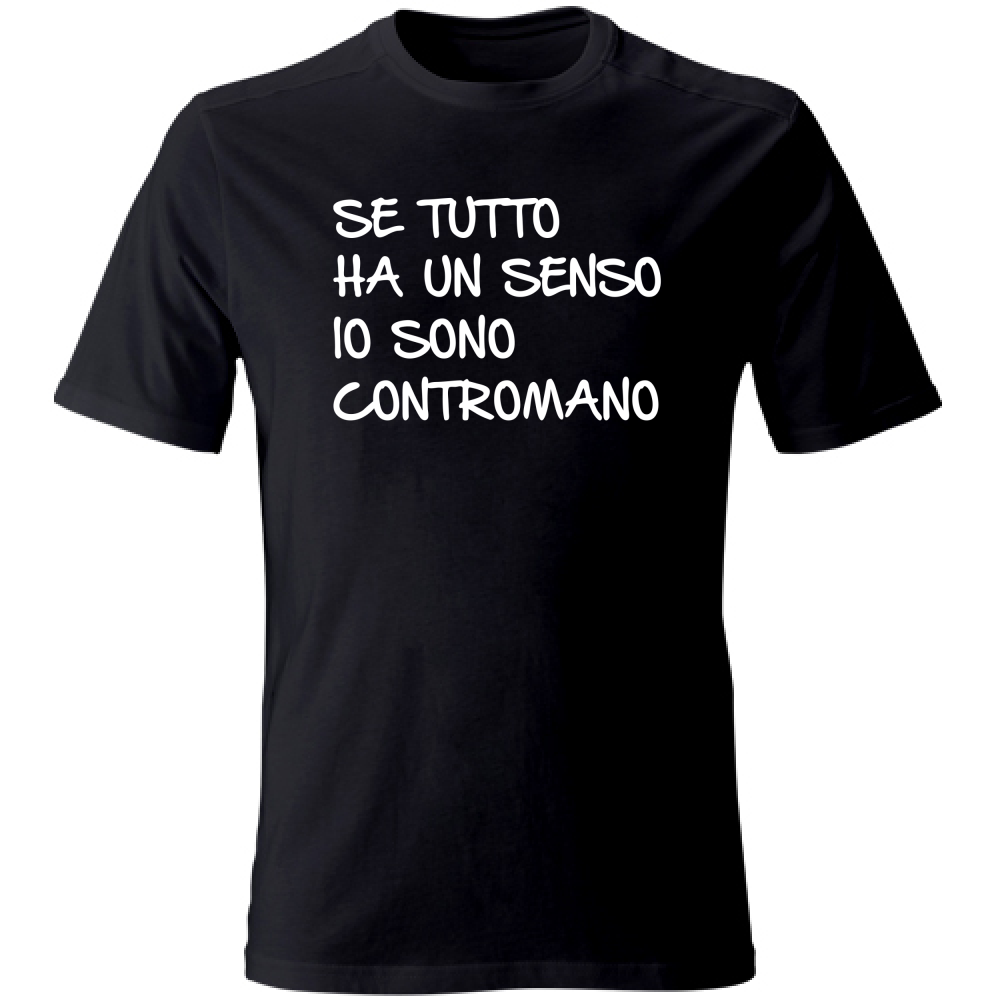 T-Shirt Unisex Contromano - Scritte Divertenti