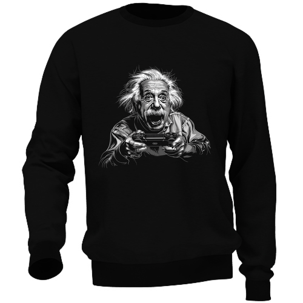 Felpa Unisex Einstein Gamer