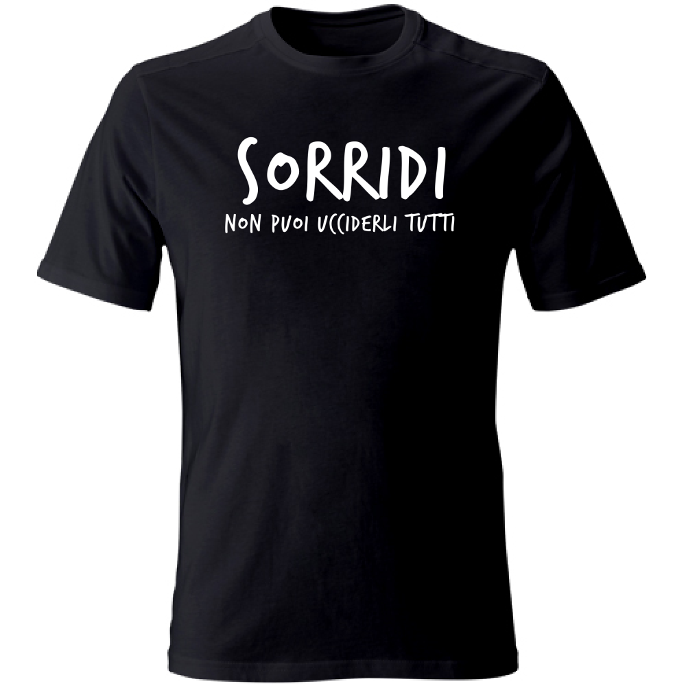 T-Shirt Unisex Sorridi - Scritte Divertenti