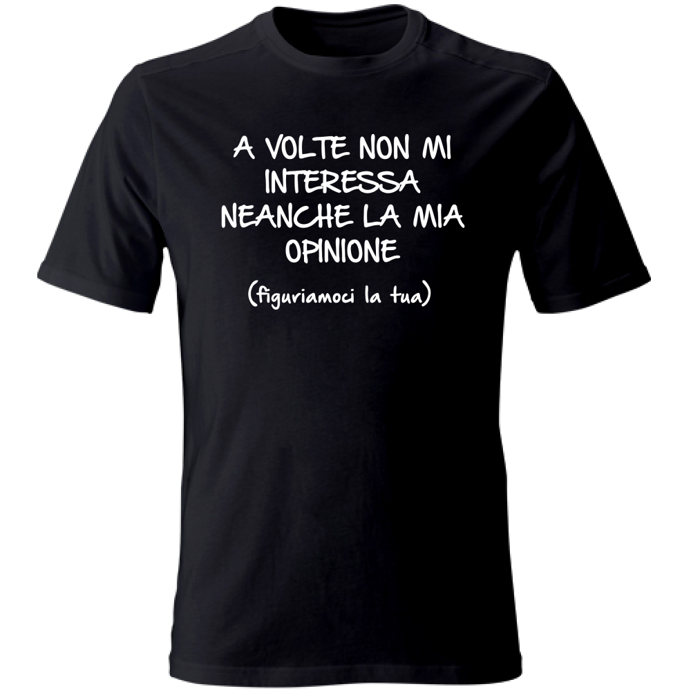 T-Shirt Unisex Non mi interessa - Scritte Divertenti