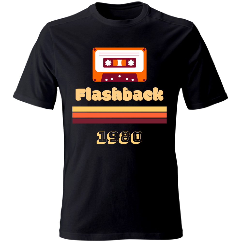 T-Shirt Unisex Flashback Retro - Personalizzabile