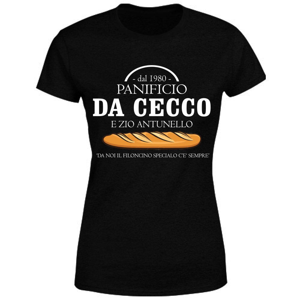 T-Shirt Donna Panificio da Cecco