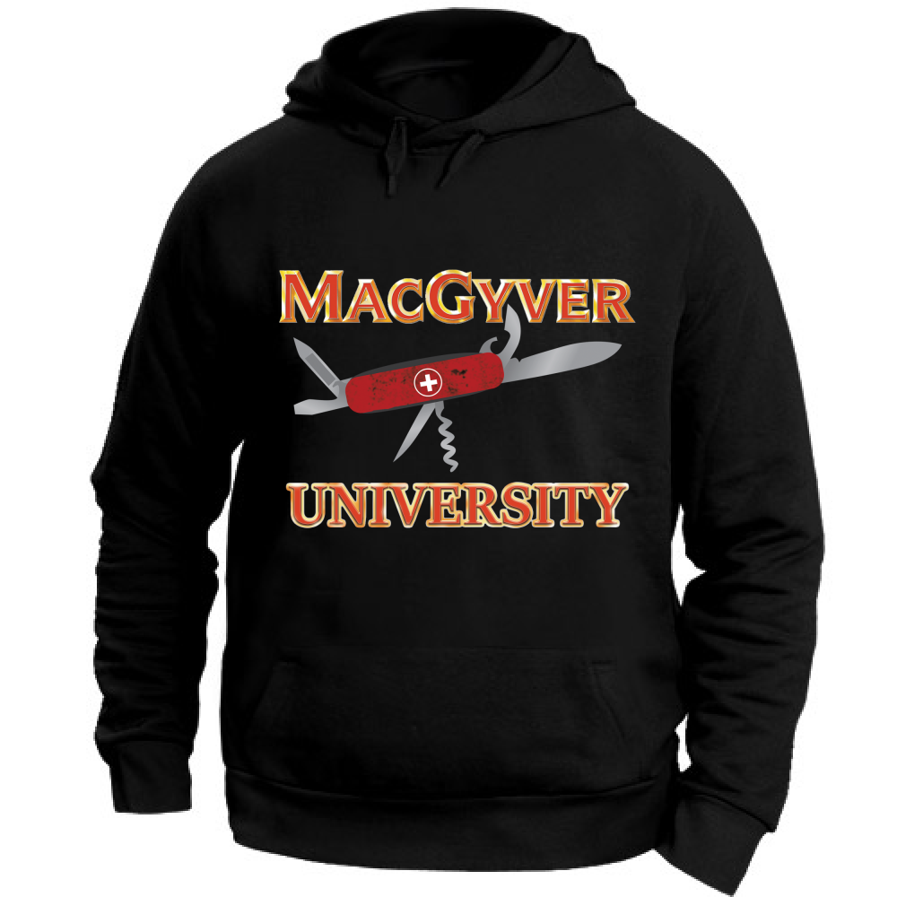 Felpa Unisex con Cappuccio Le mattine con MacGyver