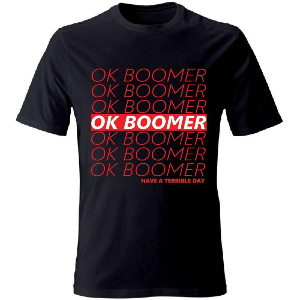 T-Shirt Unisex Ok Boomer Maglietta