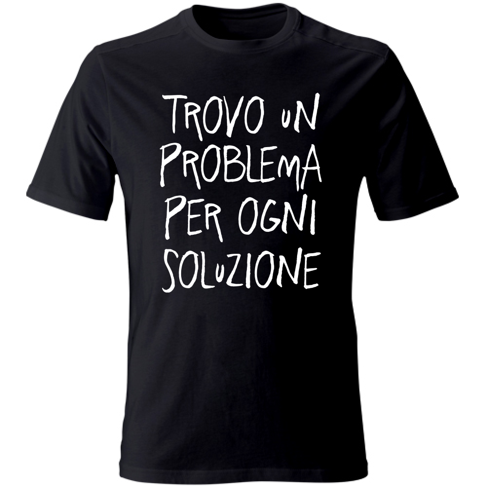 T-Shirt Unisex Soluzione - Scritte Divertenti