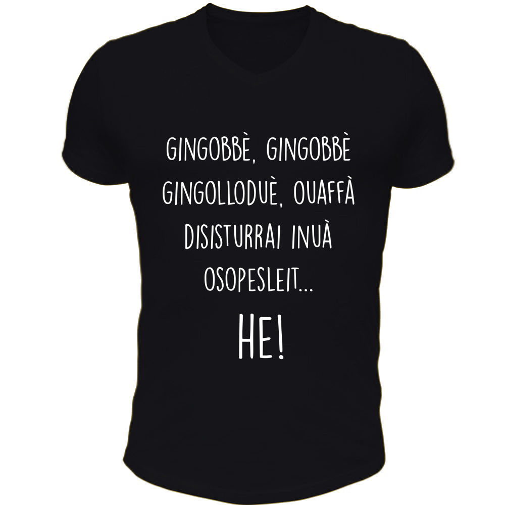 T-Shirt Unisex Scollo V Maglietta Gingobbè t-shirt Natale