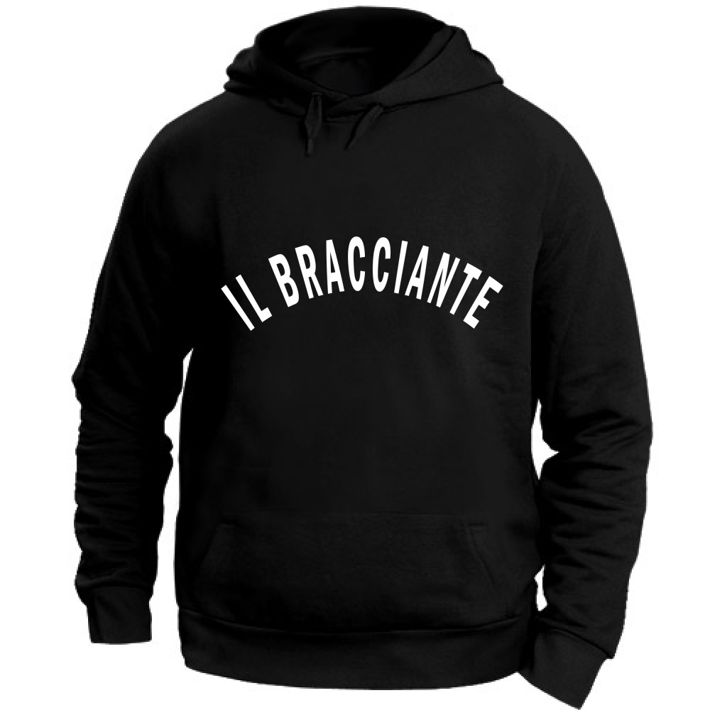 Felpa Unisex con Cappuccio Il Bracciante