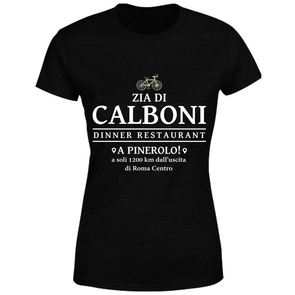 T-Shirt Donna Zia di Calboni Restaurant