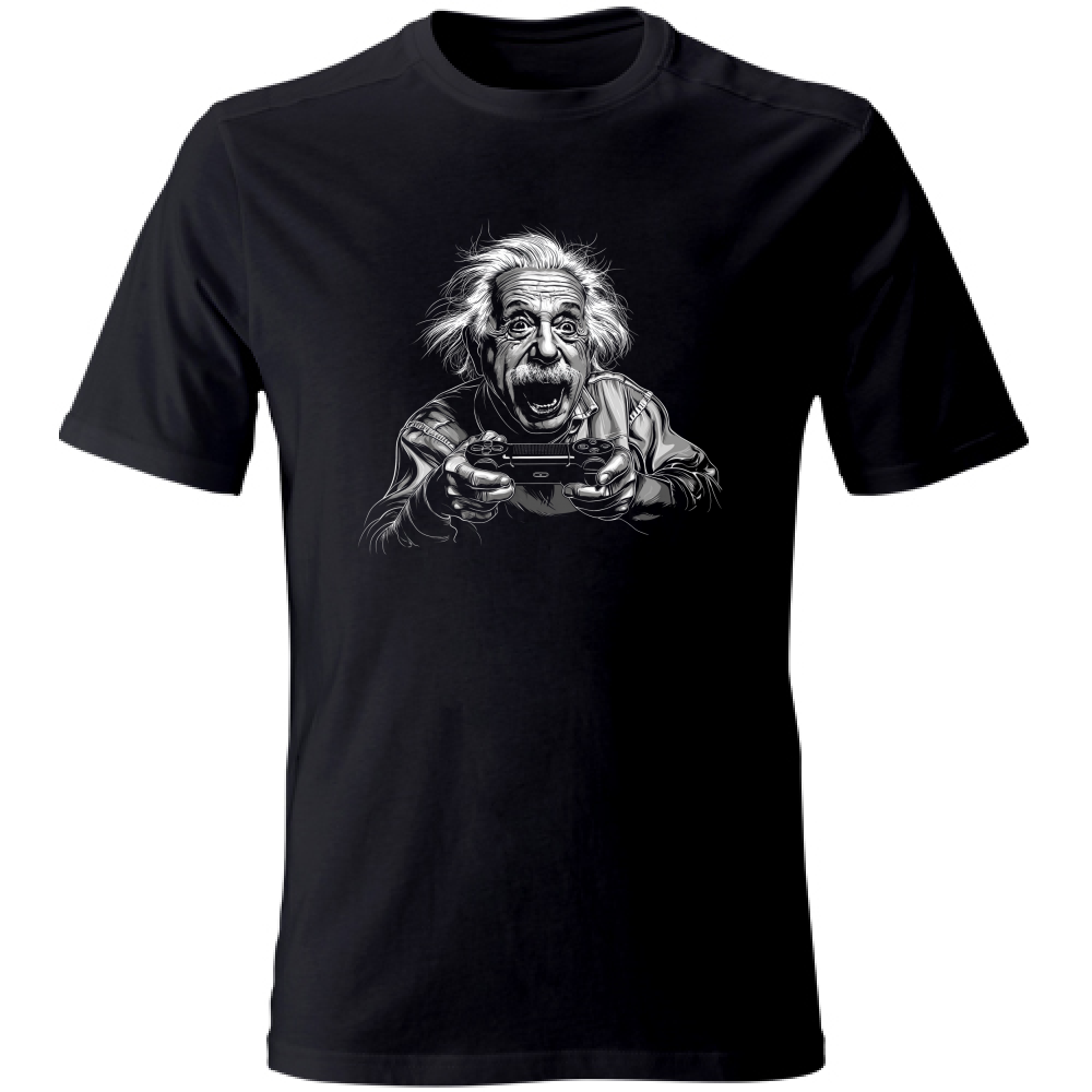 T-Shirt Unisex Large Einstein Gamer