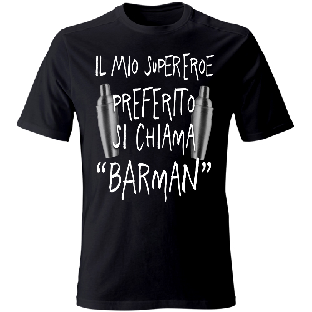 T-Shirt Unisex Supereroe preferito - Scritte Divertenti